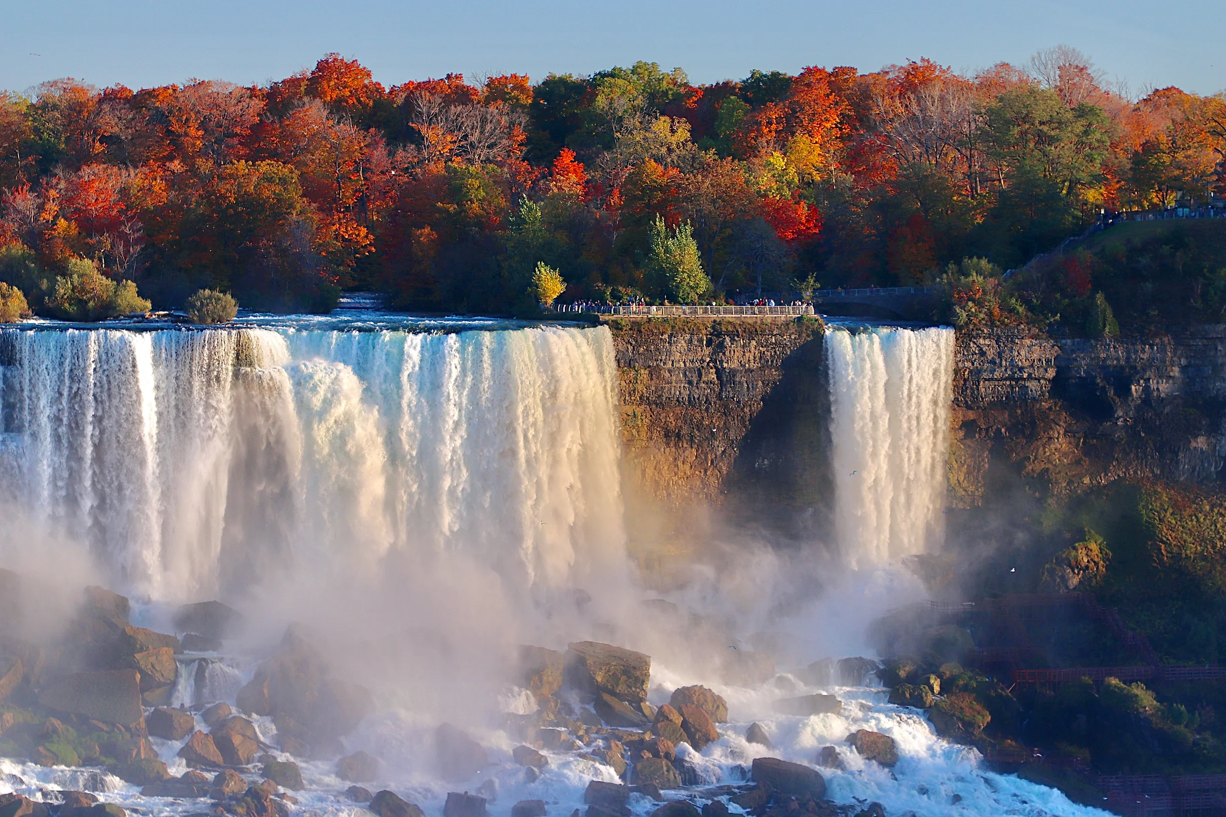 Niagara Falls State Park in fall